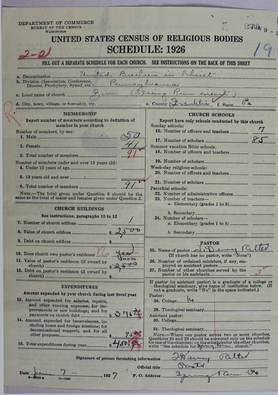 Scan of Church of the United Brethren in Christ: 275