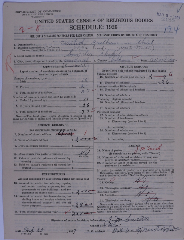 Scan of Church of the United Brethren in Christ: 2488