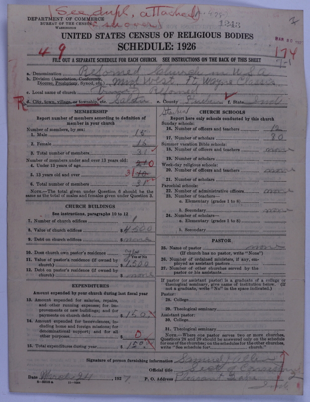 Scan of Reformed Church in the United States: 1243