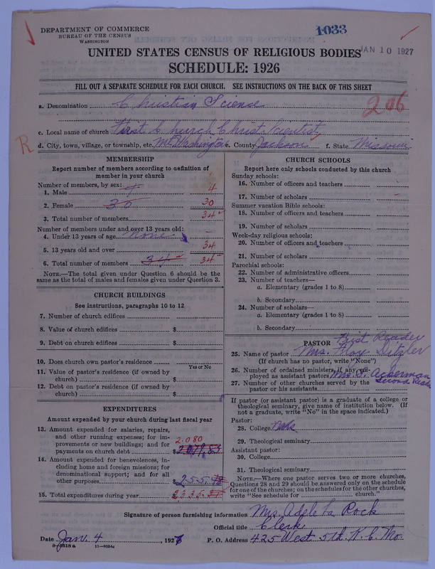 Scan of Church of Christ, Scientist: 1033