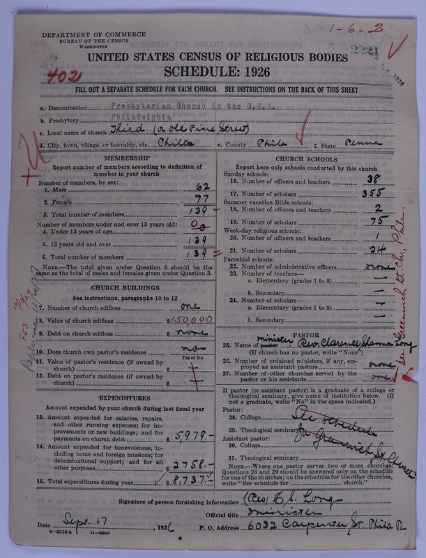Scan of Presbyterian Church in the United States of America: 2221