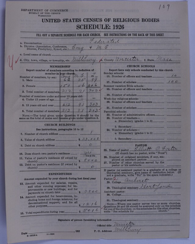 Scan of Federated Churches: 107
