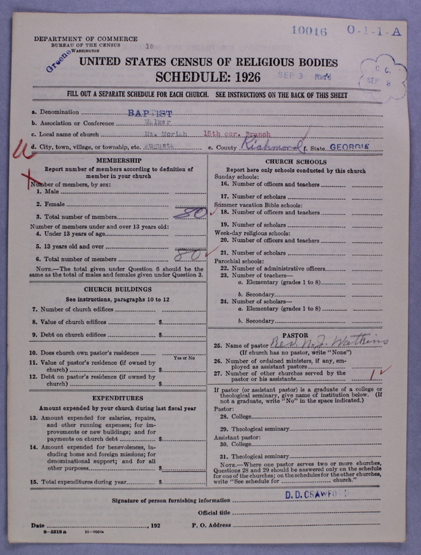 Scan of Negro Baptists: 10016