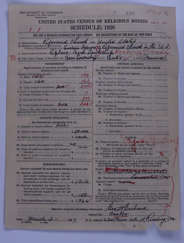 Scan of Reformed Church in the United States: 185