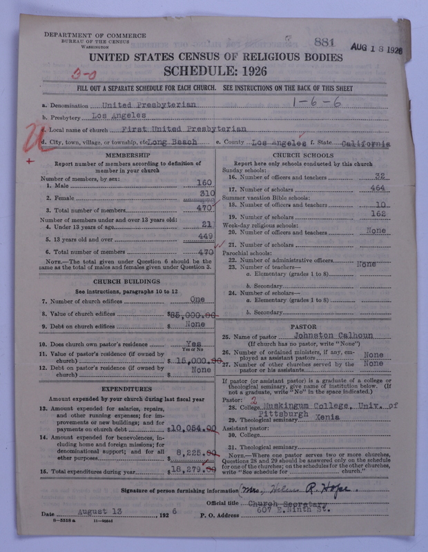 Scan of United Presbyterian Church of North America: 881