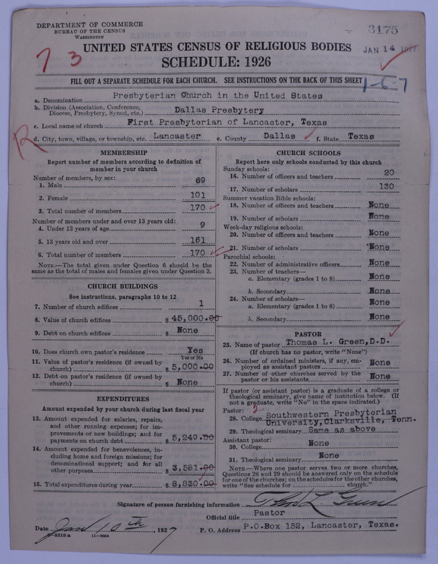Scan of Presbyterian Church in the United States: 3175