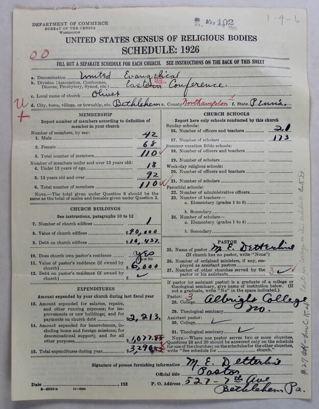 Scan of Evangelical Congregational Church: 102