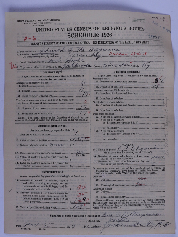 Scan of Church of the Nazarene: 1067