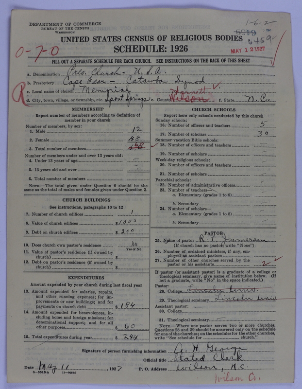 Scan of Presbyterian Church in the United States of America: 6459