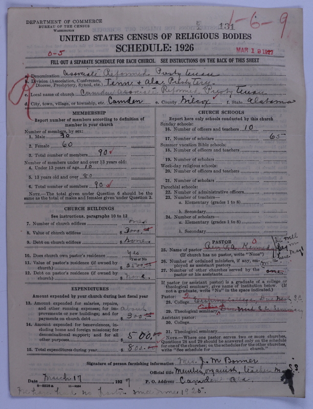 Scan of Associate Reformed Presbyterian Church: 131