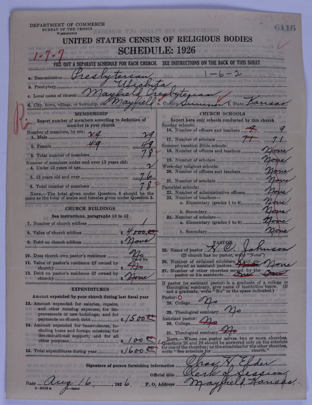 Scan of Presbyterian Church in the United States of America: 6116