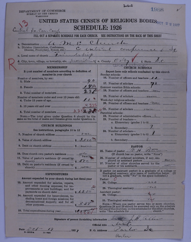 Scan of African Methodist Episcopal Church: 1988