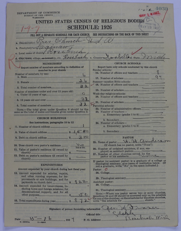 Scan of Presbyterian Church in the United States of America: 4030