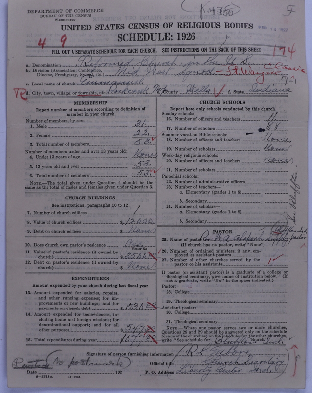 Scan of Reformed Church in the United States: 1250