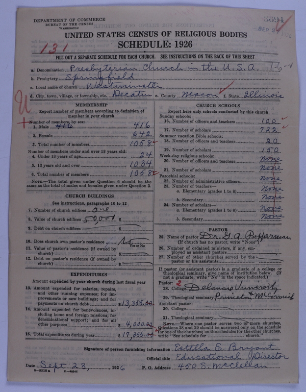 Scan of Presbyterian Church in the United States of America: 3694