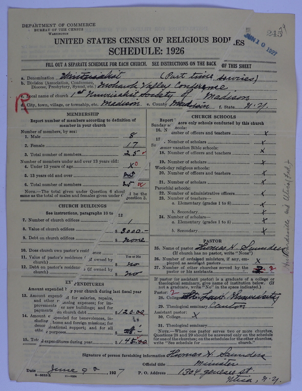 Scan of Universalist Church: 245