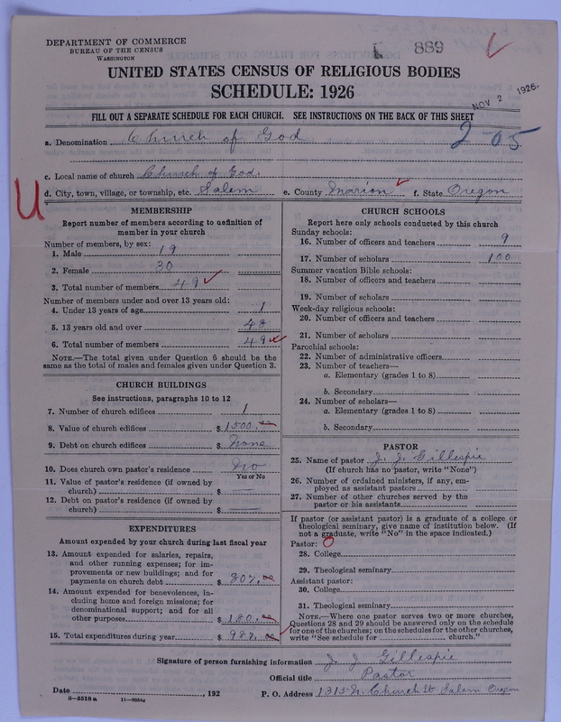 Scan of Church of God (Headquarters, Anderson, Ind.): 889