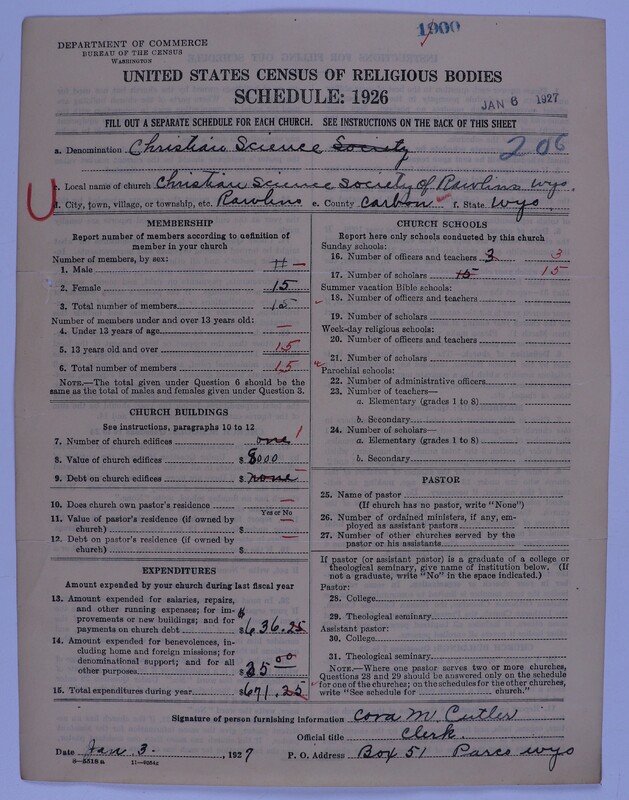 Scan of Church of Christ, Scientist: 1900