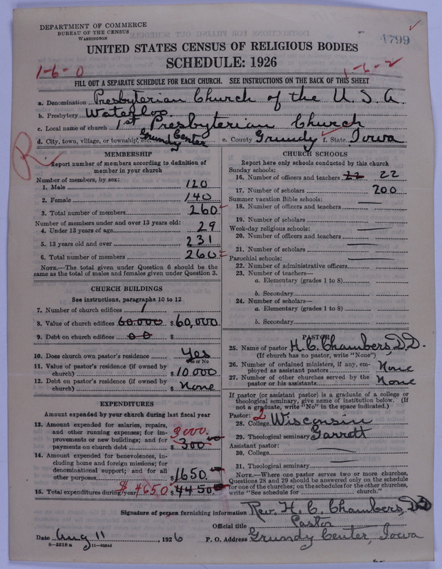 Scan of Presbyterian Church in the United States of America: 4799