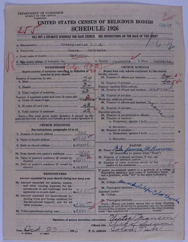 Scan of Presbyterian Church in the United States of America: 5837