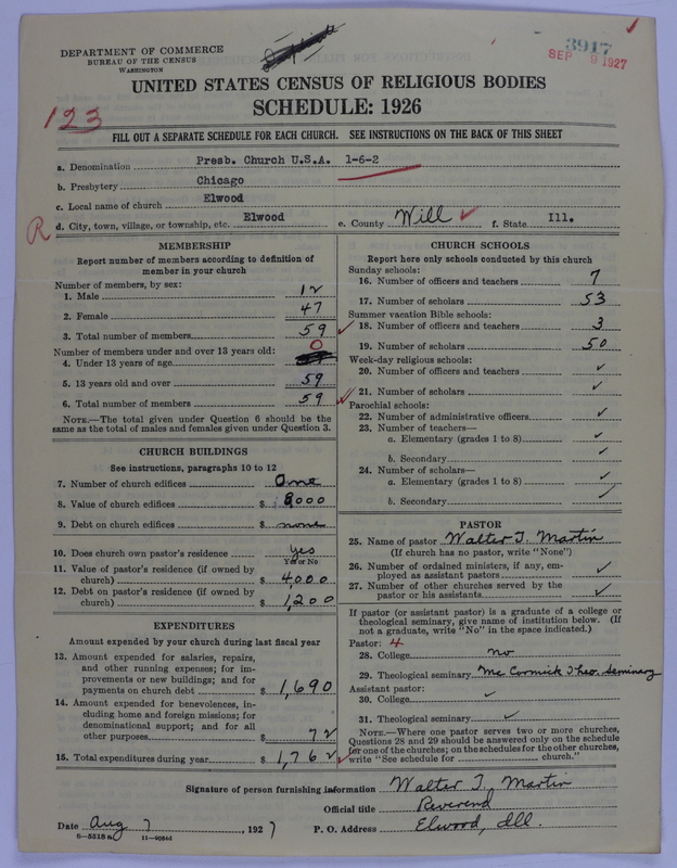 Scan of Presbyterian Church in the United States of America: 3917