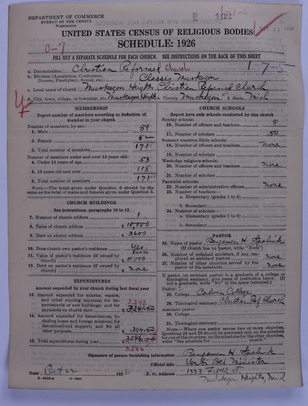 Scan of Christian Reformed Church: 102