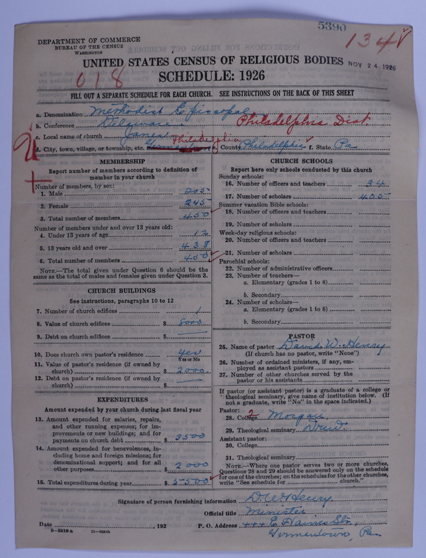 Scan of Methodist Episcopal Church: 5390