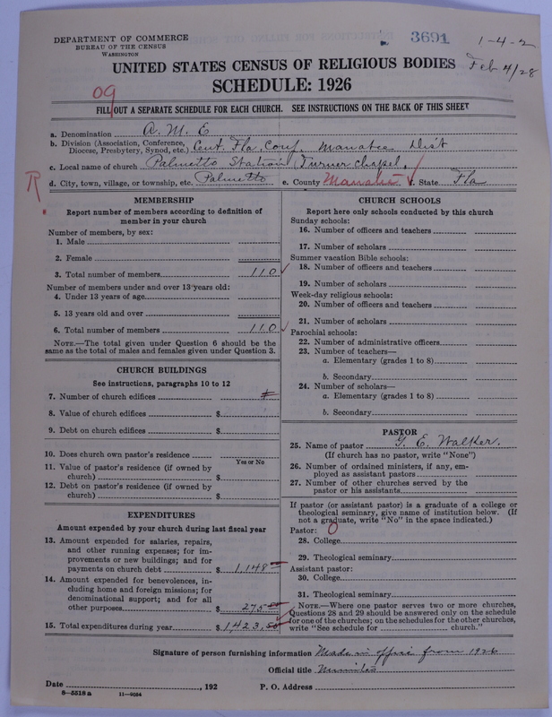 Scan of African Methodist Episcopal Church: 3691
