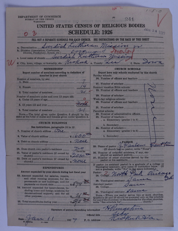 Scan of Swedish Evangelical Mission Covenant of America: 241