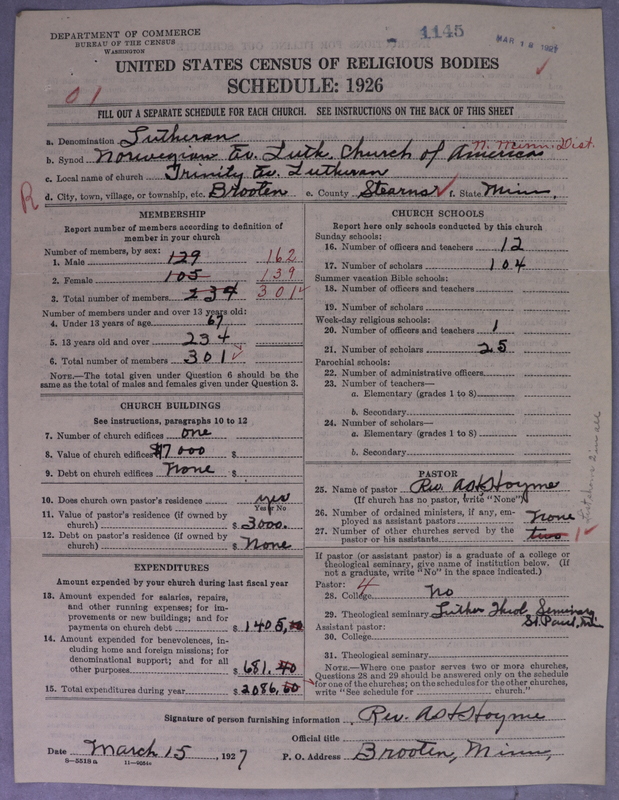 Scan of Norwegian Lutheran Church of America: 1145
