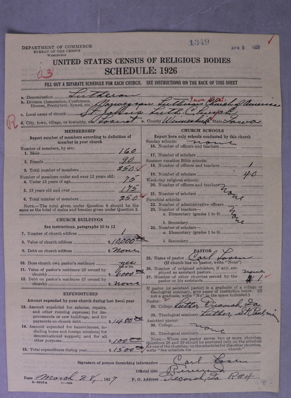 Scan of Norwegian Lutheran Church of America: 1349