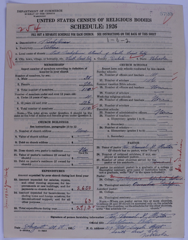 Scan of Presbyterian Church in the United States of America: 5720