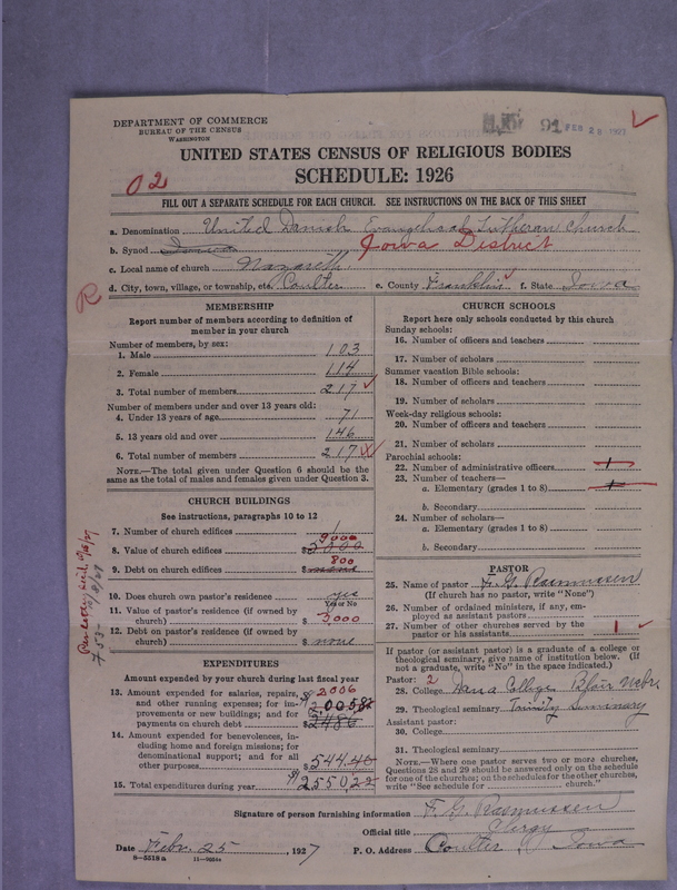 Scan of United Danish Evangelical Lutheran Church in America: 91