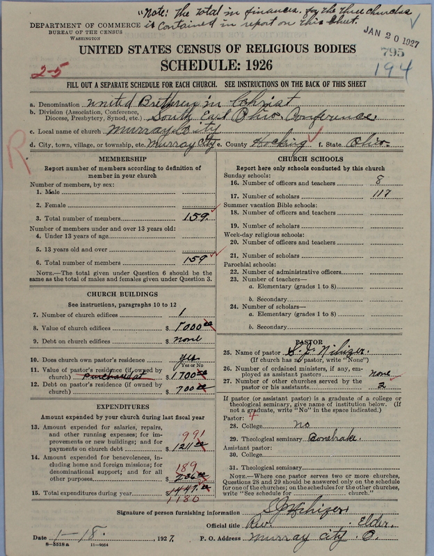 Scan of Church of the United Brethren in Christ: 795