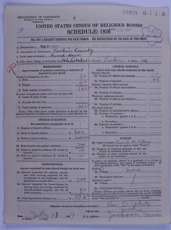 Scan of Negro Baptists: 12473