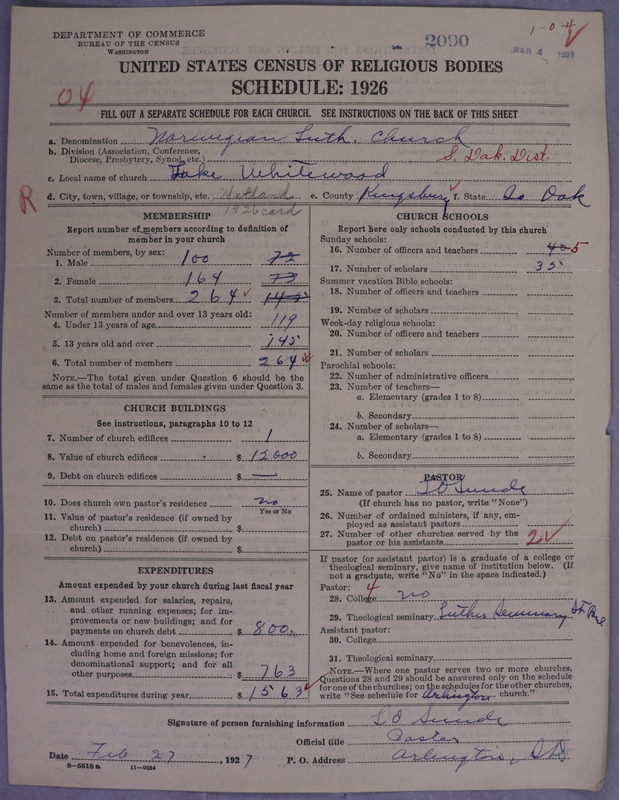 Scan of Norwegian Lutheran Church of America: 2090