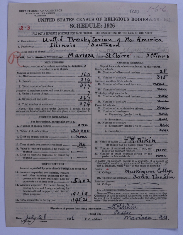 Scan of United Presbyterian Church of North America: 629