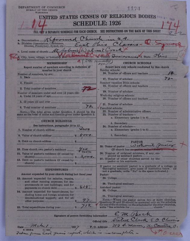 Scan of Reformed Church in the United States: 1174