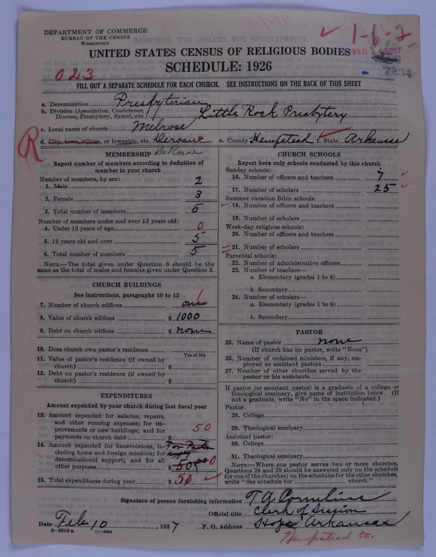 Scan of Presbyterian Church in the United States of America: 7234