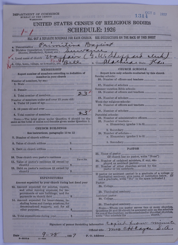 Scan of Primitive Baptists: 1314