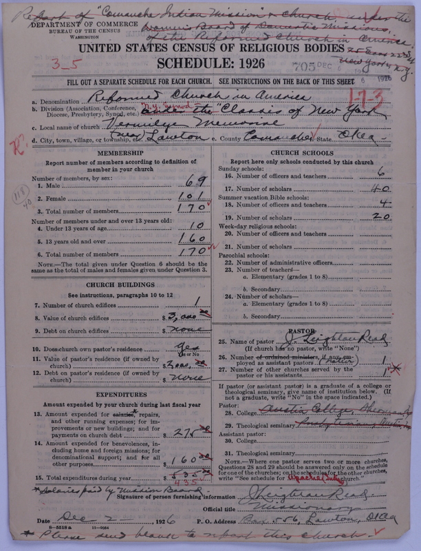 Scan of Reformed Church in America: 705