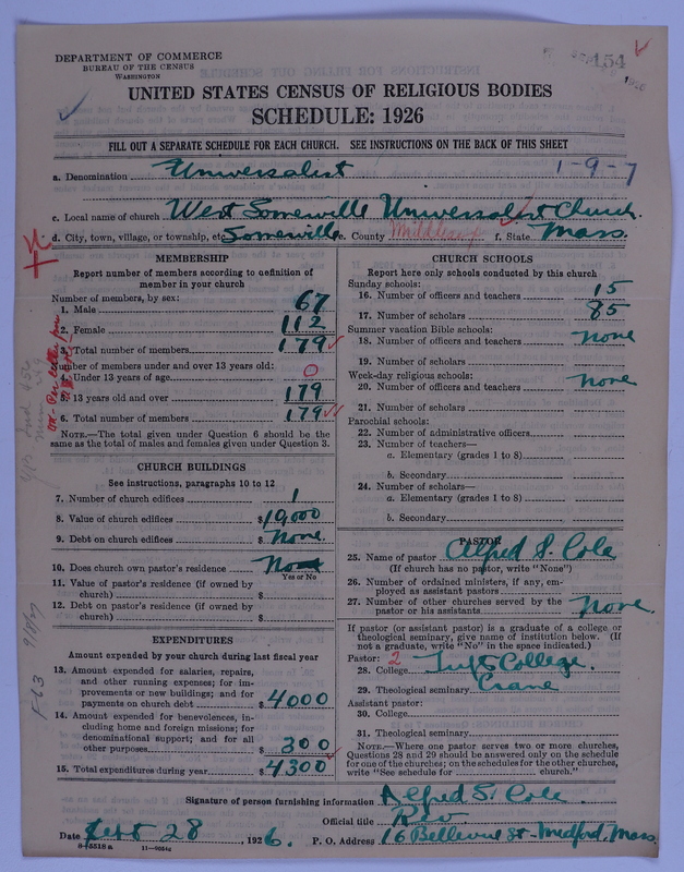 Scan of Universalist Church: 154