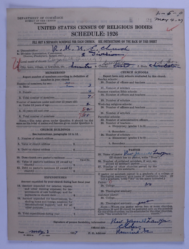 Scan of Reformed Methodist Union Episcopal Church: 21