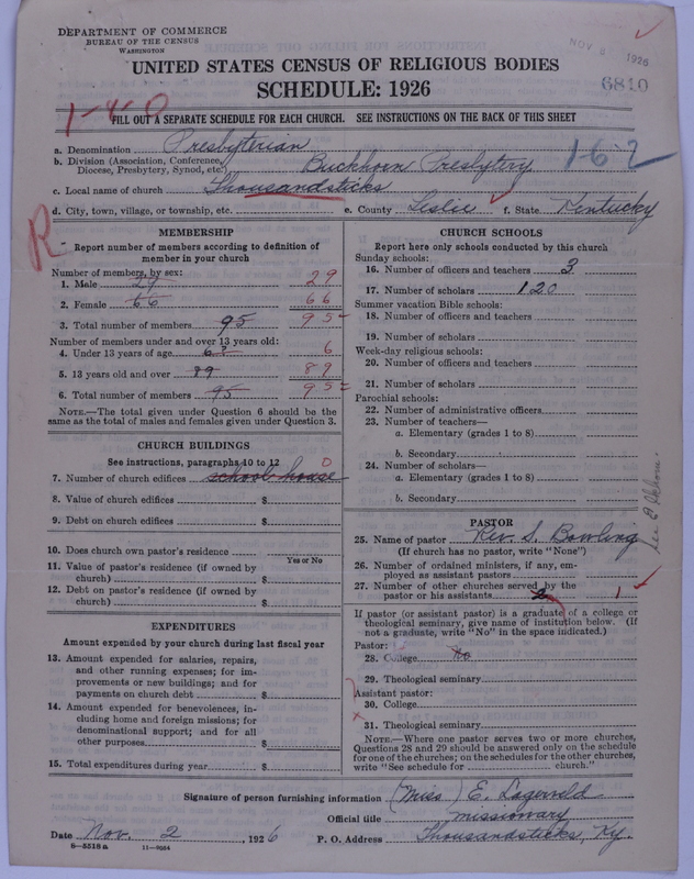 Scan of Presbyterian Church in the United States of America: 6810