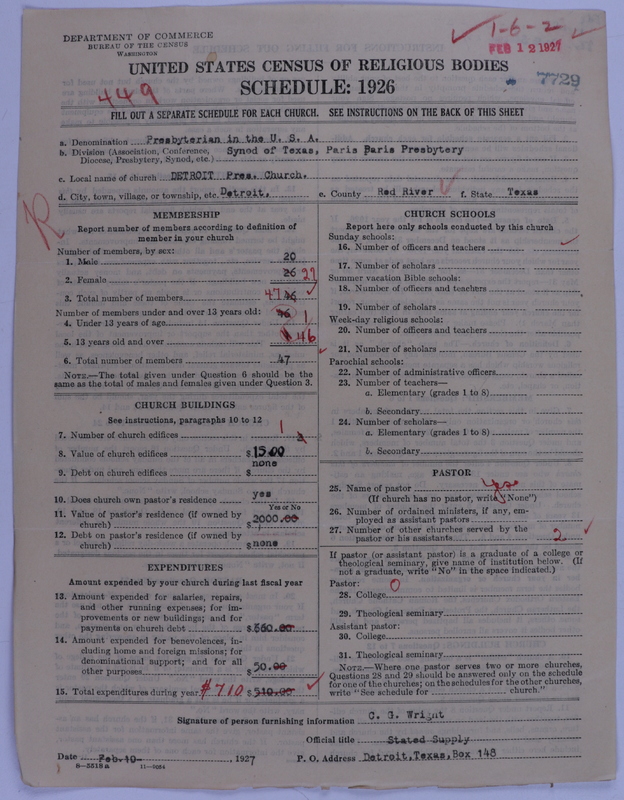 Scan of Presbyterian Church in the United States of America: 7729