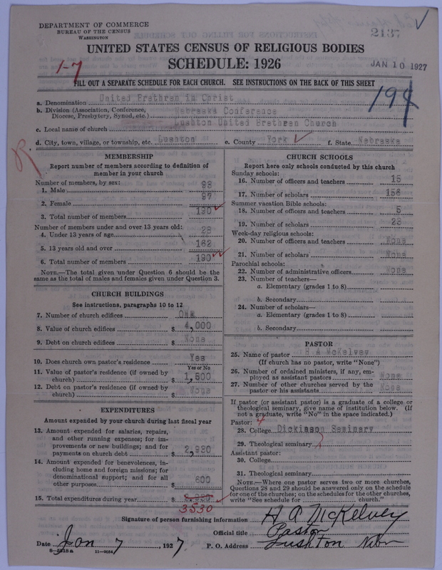 Scan of Church of the United Brethren in Christ: 2137