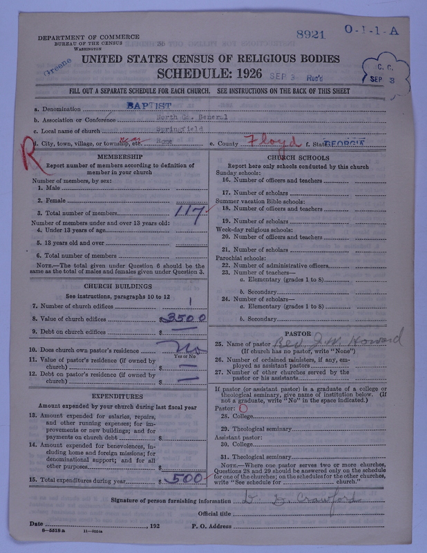 Scan of Negro Baptists: 8921