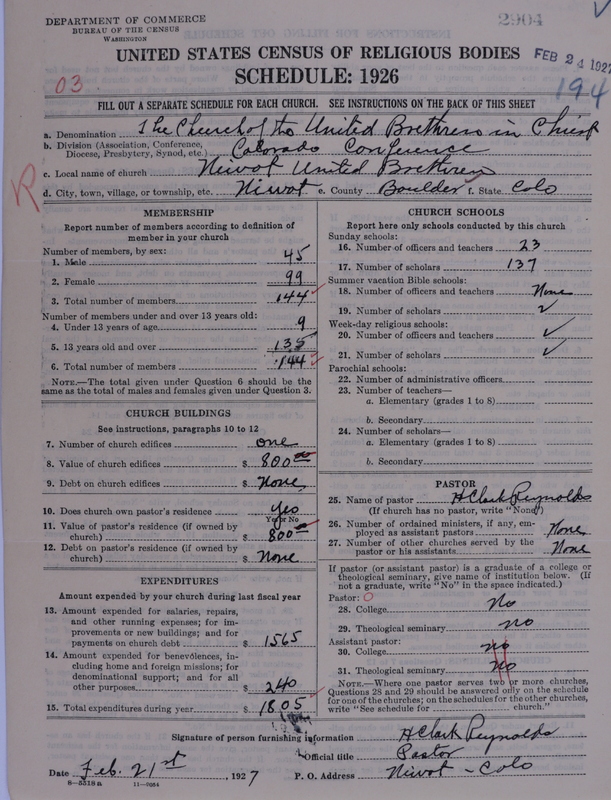 Scan of Church of the United Brethren in Christ: 2904