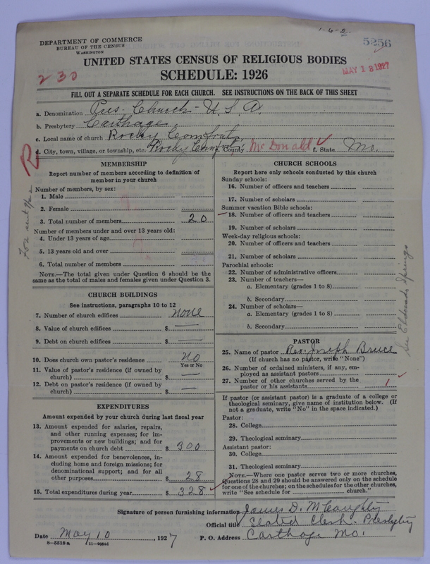 Scan of Presbyterian Church in the United States of America: 5256