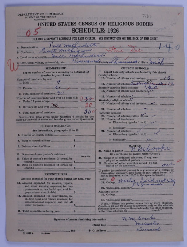 Scan of Free Methodist Church of North America: 730